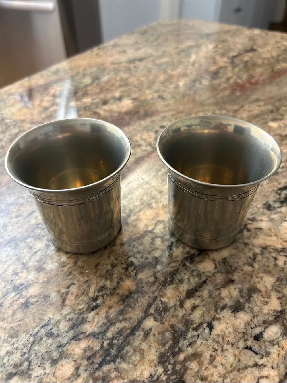 Set of Two Pewter 3” Jefferson Cups